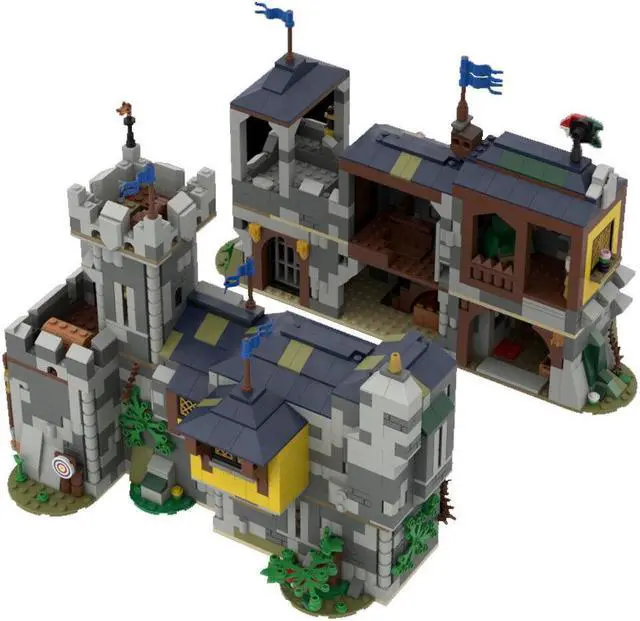 Alt view image 6 of 6 - ZITIANYOUBUILD MOC-151607 Soldier's Quarters Expension for Set 31120 Medieval Castle 1021 Parts