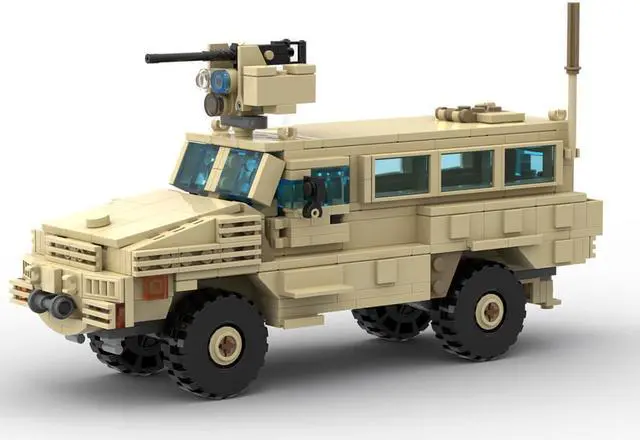 Main image of ZITIANYOUBUILD Custom MOC-131385 RG-31 Mk.5E Cat.1 Anti-Mine Vehicle Model 478 Parts Kids Gift