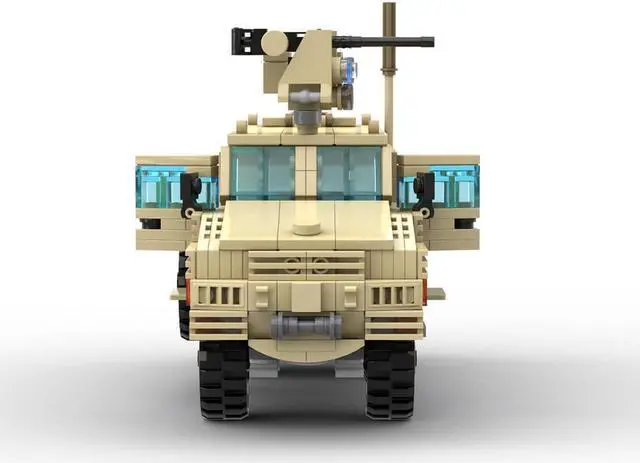 Alt view image 4 of 5 - ZITIANYOUBUILD Custom MOC-131385 RG-31 Mk.5E Cat.1 Anti-Mine Vehicle Model 478 Parts Kids Gift