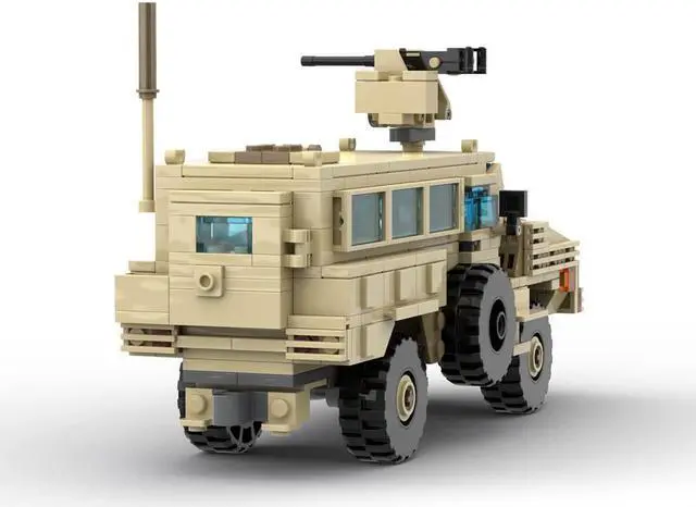 Alt view image 5 of 5 - ZITIANYOUBUILD Custom MOC-131385 RG-31 Mk.5E Cat.1 Anti-Mine Vehicle Model 478 Parts Kids Gift
