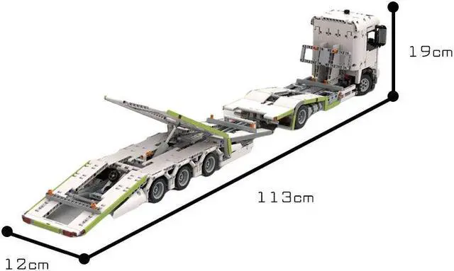 Main image of ZITIANYOUBUILD C7465 Truck Transporter Accurate 1.21 Scale Building Toys Set 1389 Parts