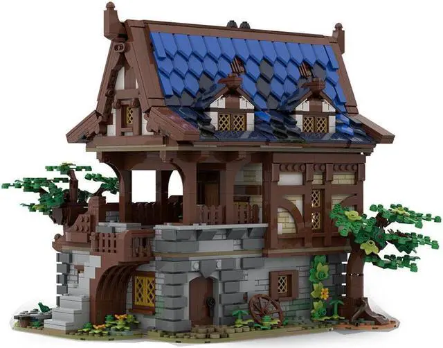 Alt view image 3 of 5 - ZITIANYOUBUILD MOC-156130 Modular Medieval Armory Model with Interior 2404 Parts