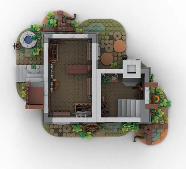 Alt view image 5 of 5 - ZITIANYOUBUILD MOC-156130 Modular Medieval Armory Model with Interior 2404 Parts
