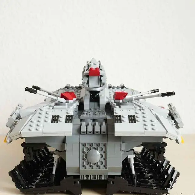Alt view image 2 of 2 - ZITIANYOUBUILD MOC-122140 Unstable Terrain Artillery Transport with Interior 2783 Parts