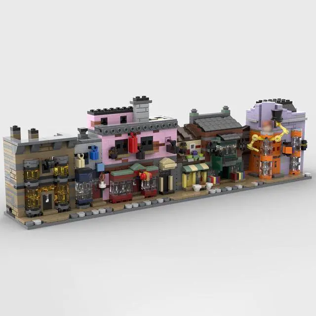 Alt view image 2 of 4 - ZITIANYOUBUILD MOC-117013 4-in-1 Magic Shop Ice Cream Parlour Architecture Bundles 1617 Parts