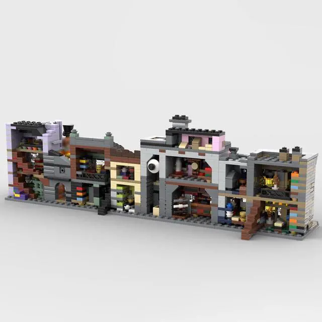 Alt view image 4 of 4 - ZITIANYOUBUILD MOC-117013 4-in-1 Magic Shop Ice Cream Parlour Architecture Bundles 1617 Parts