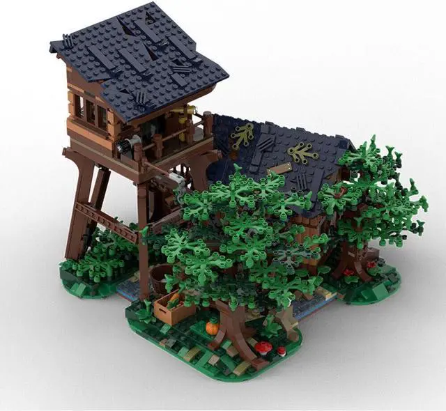 Alt view image 3 of 6 - ZITIANYOUBUILD MOC-91343 21318 Tree House Alternate Build: Forest Fire Lookout Tower 1948 Parts