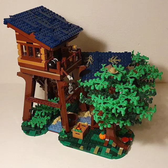 Alt view image 6 of 6 - ZITIANYOUBUILD MOC-91343 21318 Tree House Alternate Build: Forest Fire Lookout Tower 1948 Parts