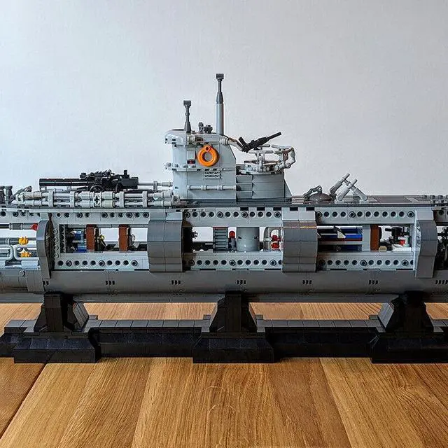 Alt view image 2 of 4 - ZITIANYOUBUILD C9609 Type VII U-boat 1:55 Scale with Stand for Collection 4565 Parts