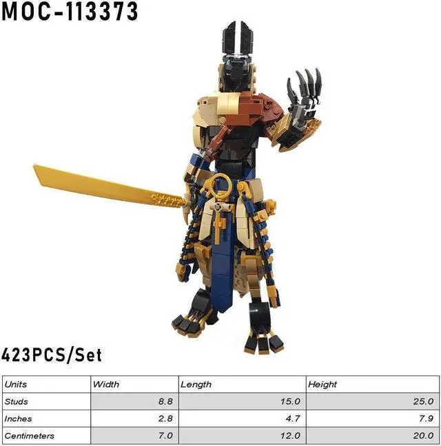 Alt view image 5 of 6 - ZITIANYOUBUILD Custom MOC-113373 Anubis Alt Mecha Model 423 Parts Kids Gift for Christmas