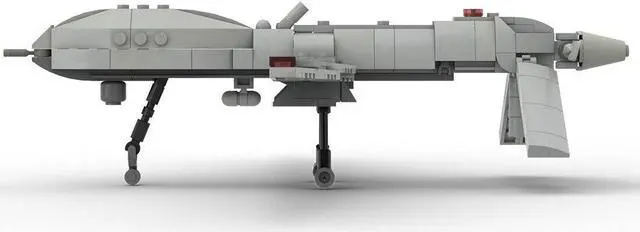 Alt view image 2 of 5 - ZITIANYOUBUILD Custom MOC-98327 General Atomics MQ-1 Predator 354 Parts Kids Gift for Christmas