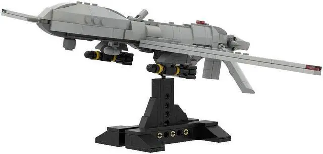 Alt view image 5 of 5 - ZITIANYOUBUILD Custom MOC-98327 General Atomics MQ-1 Predator 354 Parts Kids Gift for Christmas