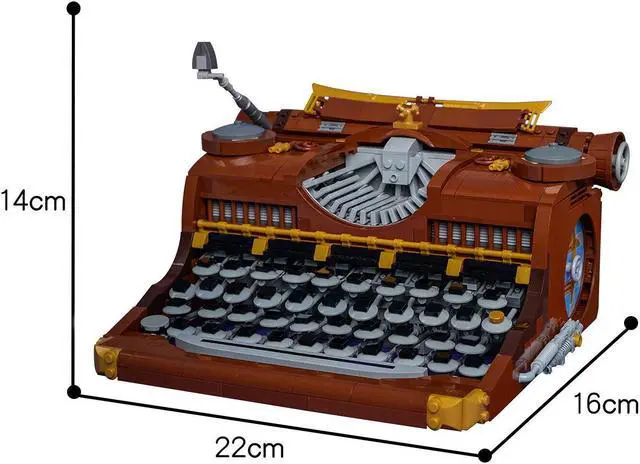 Main image of ZITIANYOUBUILD C5692 Retro Typewriter Model Building Toys Set for Collection 1375 Parts