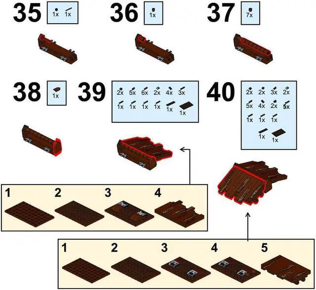 Alt view image 5 of 6 - ZITIANYOUBUILD Custom MOC-78792 Medieval Butcher Model 270 Parts Kids Gift for Christmas