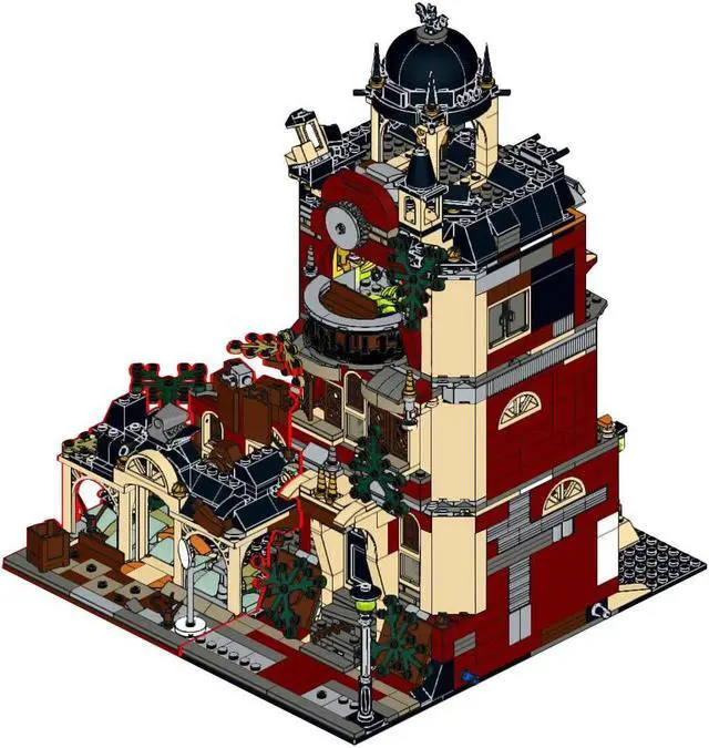 Main image of ZITIANYOUBUILD C4634 Modular Building: Haunted School Model Building Toys Set 1512 Parts