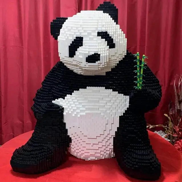 Alt view image 2 of 2 - ZITIANYOUBUILD MOC-66750 Cute Panda Sculpture Building Toys Set for Collection 5749 Parts