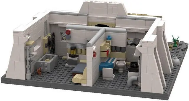 Alt view image 3 of 4 - ZITIANYOUBUILD MOC-146209 Main Character's House Homestead Hut Cabin with Interior 743 Parts