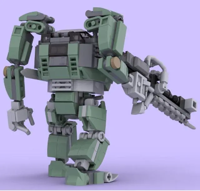 Alt view image 3 of 6 - ZITIANYOUBUILD MOC-137288 Amplified Mobility Platform AMP SUIT Model with Weapon 364 Parts