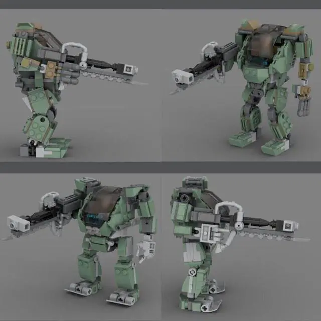 Alt view image 6 of 6 - ZITIANYOUBUILD MOC-137288 Amplified Mobility Platform AMP SUIT Model with Weapon 364 Parts