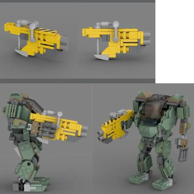 Alt view image 5 of 6 - ZITIANYOUBUILD MOC-137288 Amplified Mobility Platform AMP SUIT Model with Weapon 364 Parts