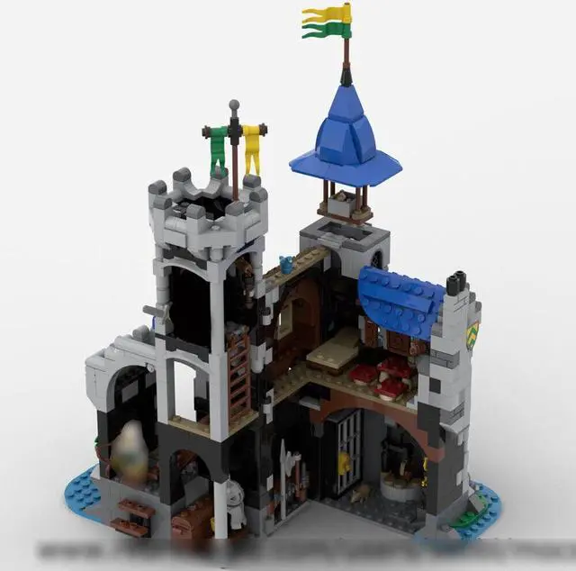 Alt view image 2 of 4 - ZITIANYOUBUILD MOC-148389 Fortress of Lakeside County Modular Building with Interior 933 Parts