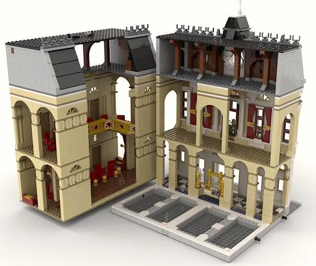 Alt view image 2 of 3 - ZITIANYOUBUILD MOC-98927 Modular The Royal Opera Building Classical Architecture 6633 Parts