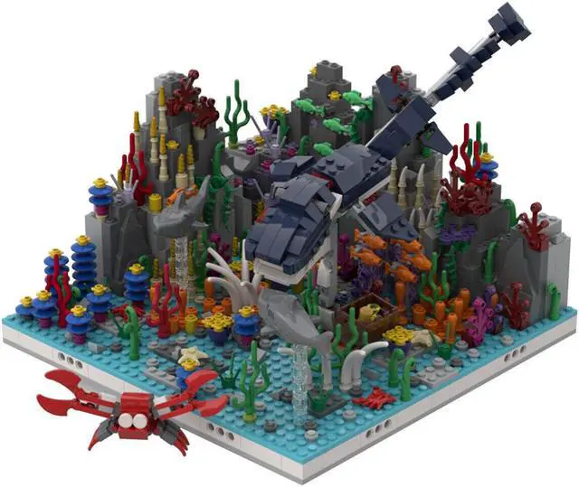 Main image of ZITIANYOUBUILD C4744 Coral Reef Model Building Toys Set for Collection 1090 Parts Gift