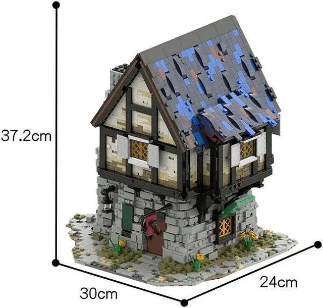 Main image of ZITIANYOUBUILD C5532 The Medieval House Two-story Single-family Cottages 3000 Parts
