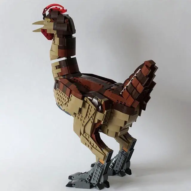 Main image of ZITIANYOUBUILD MOC-39906 Life-size Chicken Model with Moving Legs, Wings and Neck 1263 Parts