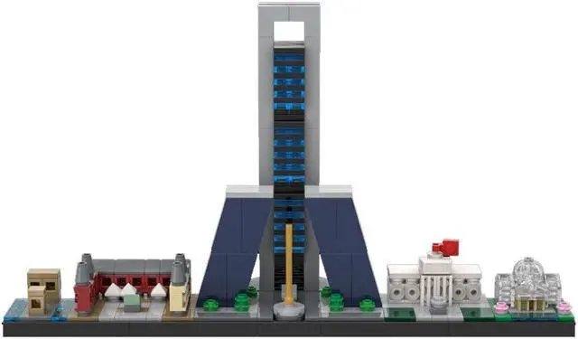 Main image of ZITIANYOUBUILD MOC-66825 Madrid Architecture Skyline Model Building Toys Set 420 Parts