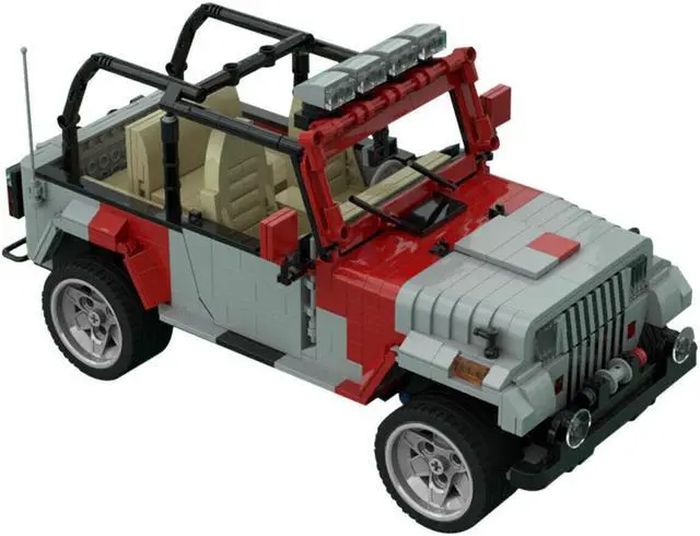 Main image of ZITIANYOUBUILD C4619 Number 12 Staff Car SUV with Interior from Movie 1239 Parts Gift