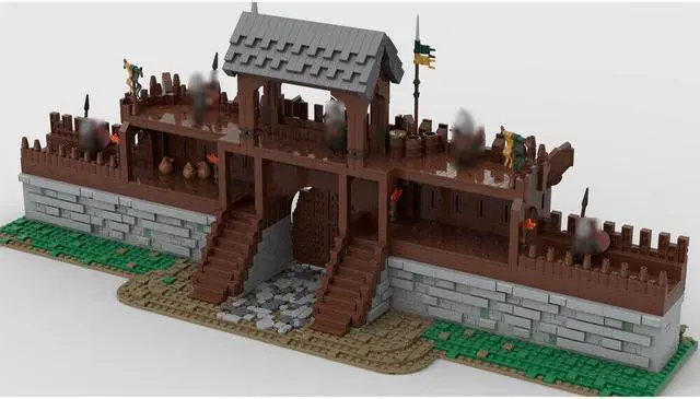 Main image of ZITIANYOUBUILD MOC-158148 Gates of Capital of Middle-earth Building Toys Set 3343 Parts