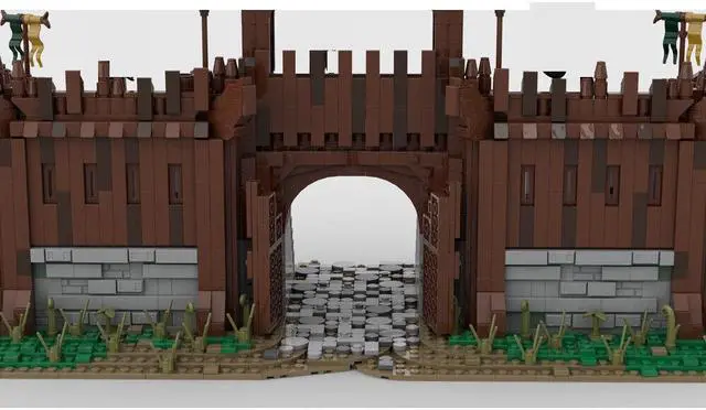 Alt view image 2 of 3 - ZITIANYOUBUILD MOC-158148 Gates of Capital of Middle-earth Building Toys Set 3343 Parts