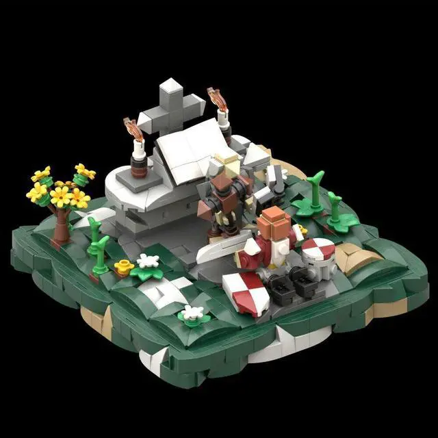 Main image of ZITIANYOUBUILD MOC-153098 Stone Altar and Knight Miniature Scene Building Toys Set 654 Parts