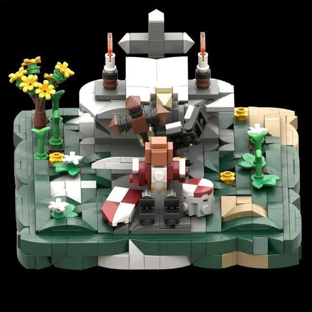 Alt view image 4 of 5 - ZITIANYOUBUILD MOC-153098 Stone Altar and Knight Miniature Scene Building Toys Set 654 Parts