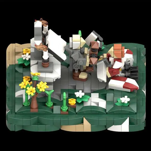 Alt view image 5 of 5 - ZITIANYOUBUILD MOC-153098 Stone Altar and Knight Miniature Scene Building Toys Set 654 Parts