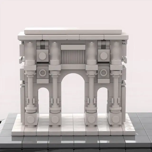 Alt view image 3 of 4 - ZITIANYOUBUILD MOC-59684 Arch of Constantine, Fountain & Statue of the Sun God 601 Parts