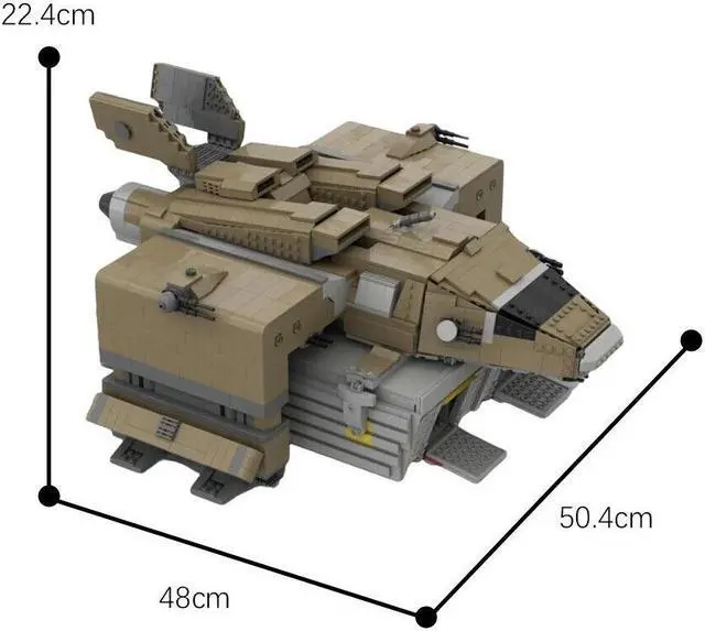 Alt view image 5 of 5 - ZITIANYOUBUILD C7722 Ship Transporter Transport from Movie Building Toys 3371 Parts