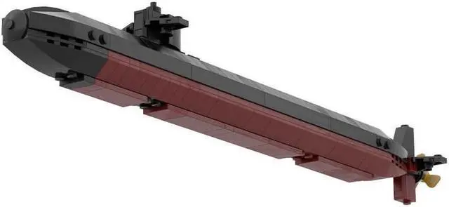 Alt view image 2 of 6 - ZITIANYOUBUILD Custom MOC-178041 Los Angeles Nuclear Submarine Building Block Set 306 Parts