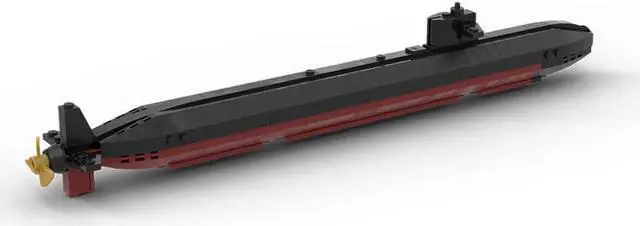 Alt view image 4 of 6 - ZITIANYOUBUILD Custom MOC-178041 Los Angeles Nuclear Submarine Building Block Set 306 Parts