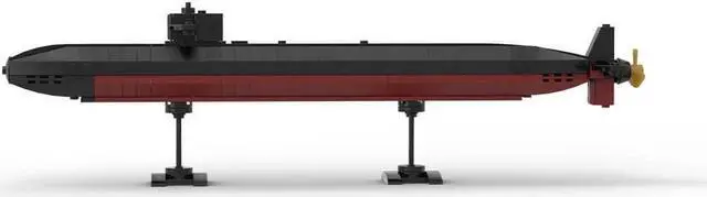 Alt view image 3 of 6 - ZITIANYOUBUILD Custom MOC-178041 Los Angeles Nuclear Submarine Building Block Set 306 Parts