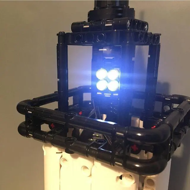 Alt view image 3 of 6 - ZITIANYOUBUILD Custom MOC-70910 Rotatable Lighthouse 400 Parts Kids Gift for Christmas