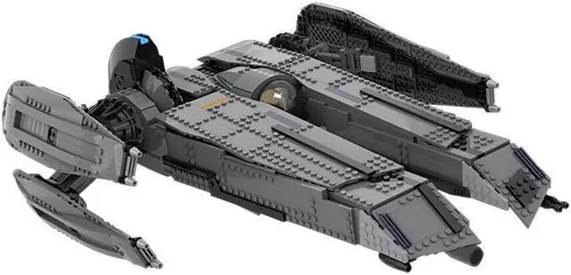 Alt view image 2 of 3 - ZITIANYOUBUILD C5722 Personal Transport Unique Ship with Interior Cockpit 1608 Parts