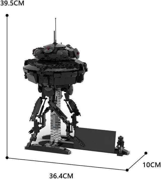 Alt view image 3 of 3 - ZITIANYOUBUILD MOC-43368 Imperial Probe Droid Model- UCS Scale from Movie 1093 Parts