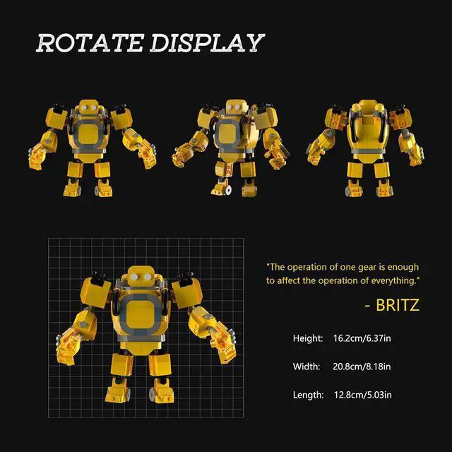 Main image of ZITIANYOUBUILD C7605 Mech Robot Model from 5V5 Multiplayer Battle Game 463 Parts | Brand New