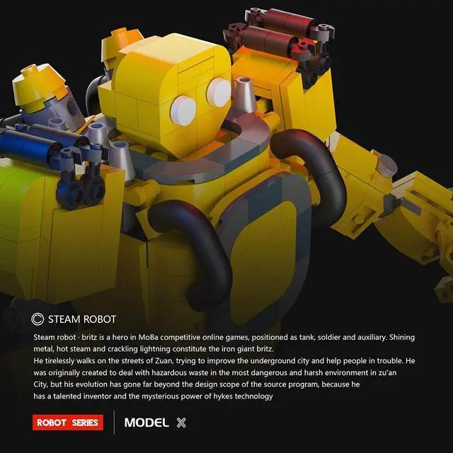 Alt view image 2 of 6 - ZITIANYOUBUILD C7605 Mech Robot Model from 5V5 Multiplayer Battle Game 463 Parts | Brand New