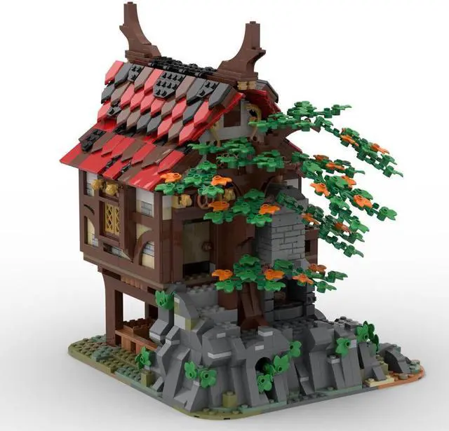 Alt view image 2 of 4 - ZITIANYOUBUILD MOC-73723 MEDIEVAL BAKERY Model Modular Building for Collection 1407 Parts