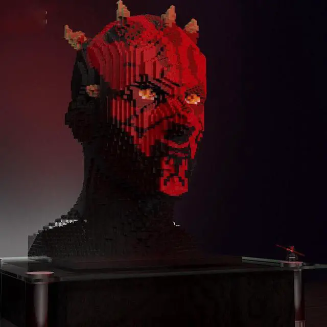 Alt view image 3 of 5 - ZITIANYOUBUILD MOC-107217 Powerful Main Antagonist Bust with Energy Sword 8890 Parts