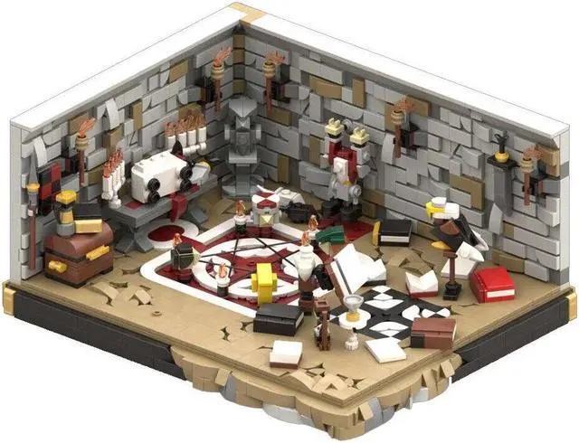 Alt view image 3 of 6 - ZITIANYOUBUILD MOC-153826 Rituals of Summoning at the Altar with Bird 1810 Parts