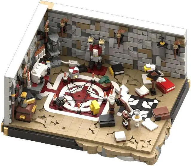 Alt view image 4 of 6 - ZITIANYOUBUILD MOC-153826 Rituals of Summoning at the Altar with Bird 1810 Parts
